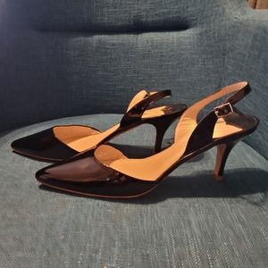 Black Boden slingbacks size 40